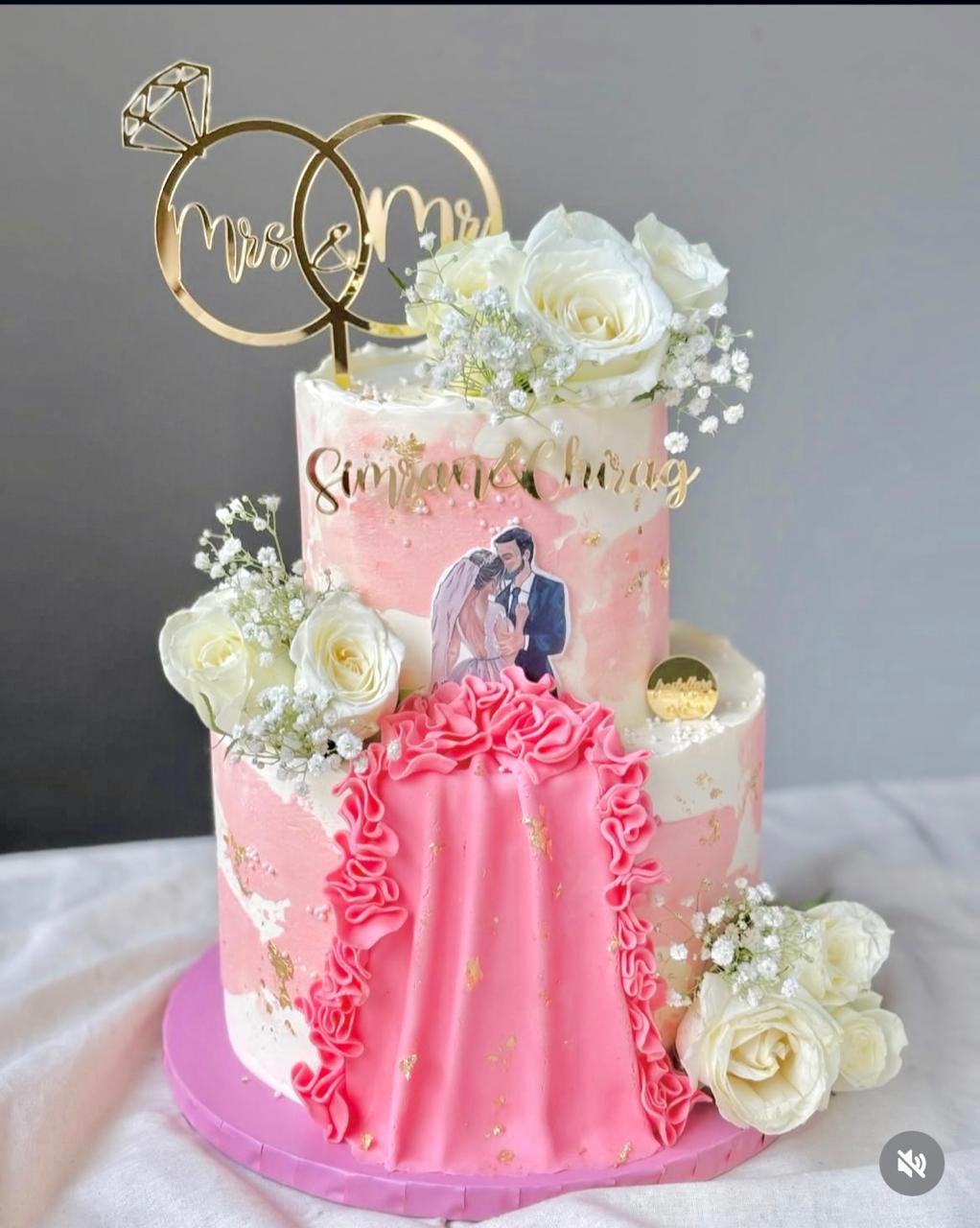 engagement cake