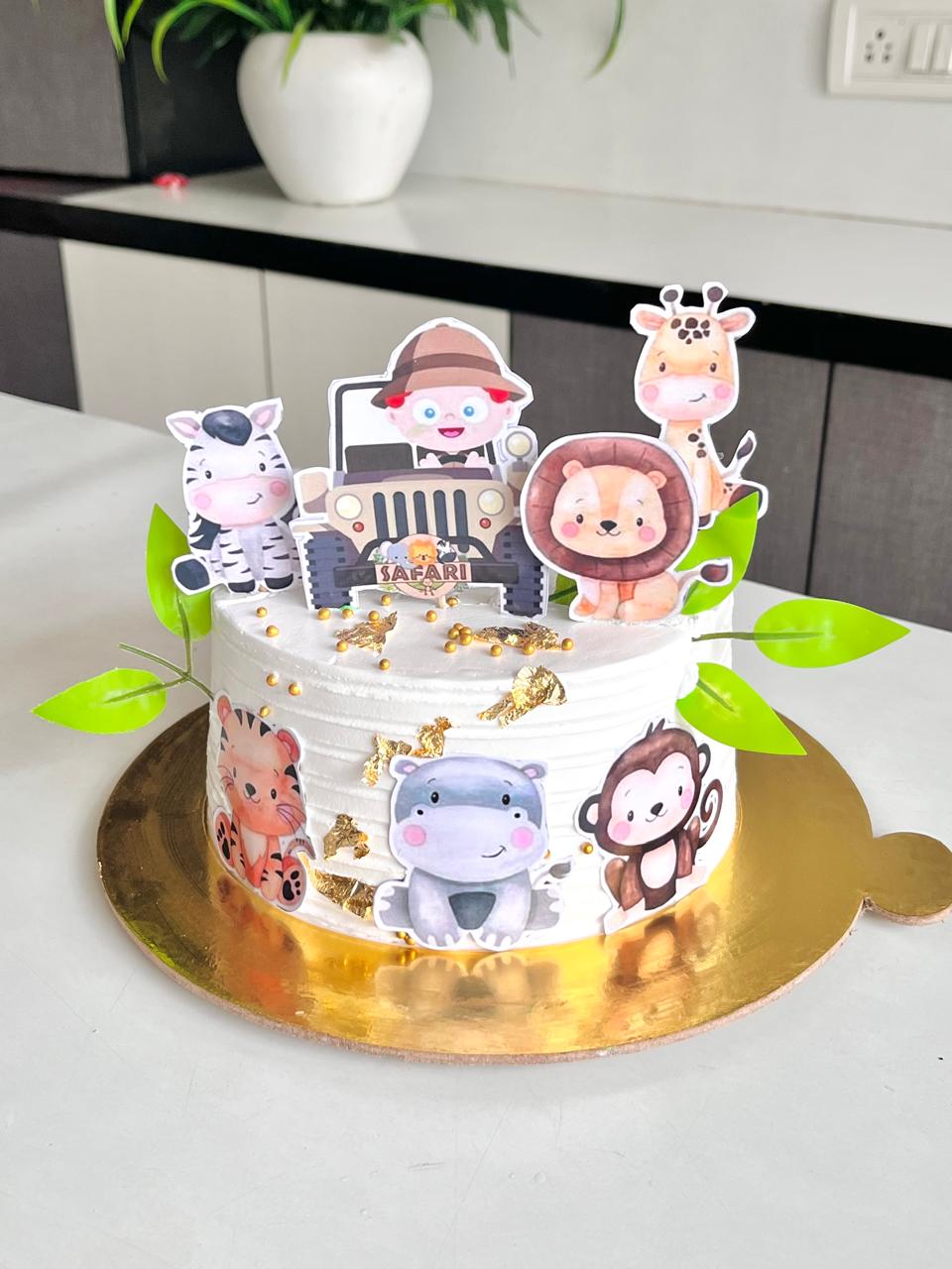 Safari surprise cake