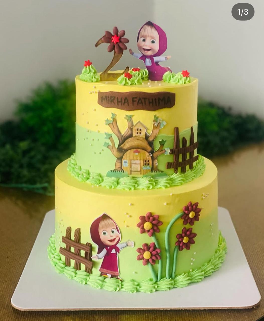 Forest friends cake