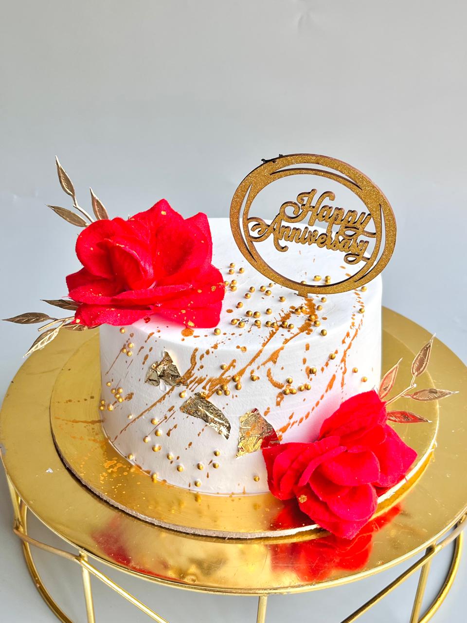 Rosy anniversary glow